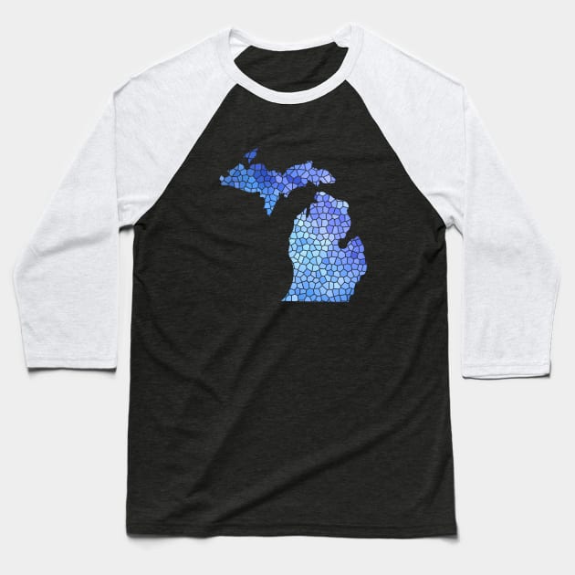 Michigan Blue Baseball T-Shirt by bubbsnugg